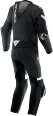 Dainese LAGUNA SECA 6 PERF 1PC LEATHER SUIT, BLACK/WHITE/ANTHRACITE, Size 52 | 2015100061F13012