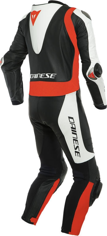 Dainese LAGUNA SECA 5 1PC LEATHER SUIT PERF., Black/White/Fluo-Red | 201513467N32008