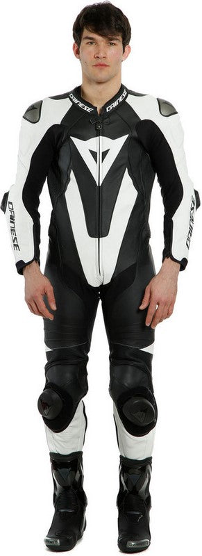 Dainese LAGUNA SECA 5 1PC LEATHER SUIT PERF. S/T, BLACK/WHITE, Size 29 | 201513468622009