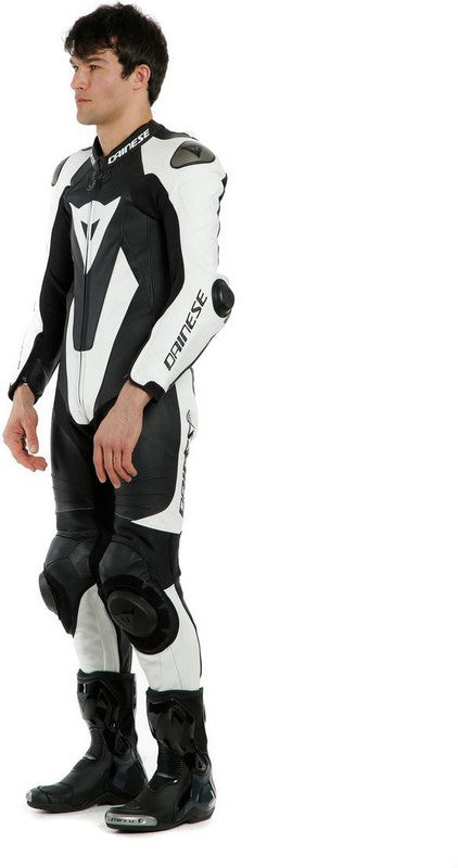 Dainese LAGUNA SECA 5 1PC LEATHER SUIT PERF. S/T, BLACK/WHITE, Size 29 | 201513468622009