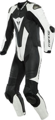 Dainese LAGUNA SECA 5 1PC LEATHER SUIT PERF. S/T, BLACK/WHITE, Size 29 | 201513468622009