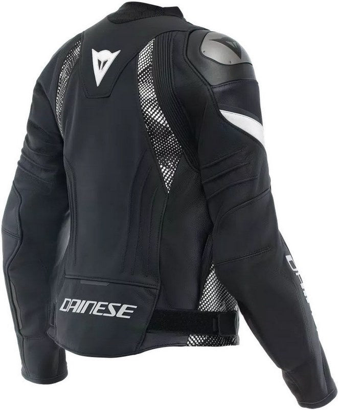 Dainese AVRO 5 LEATHER JACKET WMN, BLACK/BLACK/WHITE | 2015300002-948