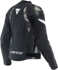 Dainese AVRO 5 LEATHER JACKET WMN, BLACK/BLACK/WHITE | 2015300002-948