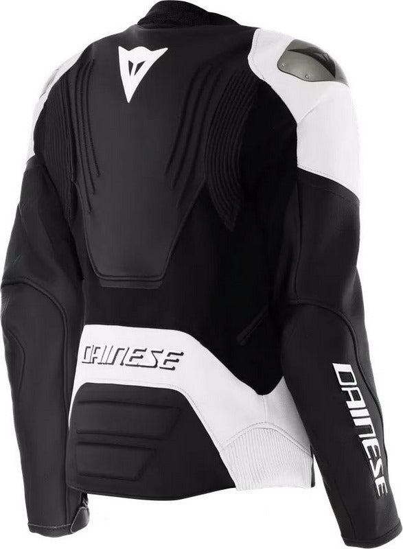 Dainese RACING 5 LEATHER JACKET WMN, BLACK/WHITE | 2015300034-622