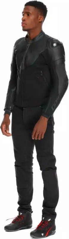 Dainese IPERATTIVA LEATHER-TEX JACKET, BLACK/BLACK | 2015300036-631