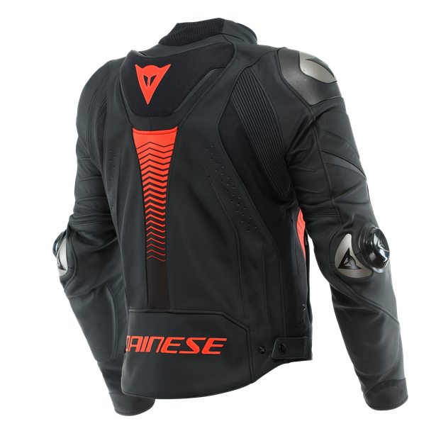 Dainese Super Speed 4 Leather Jacket Black-Matt/Fluo-Red | 201533870-51G