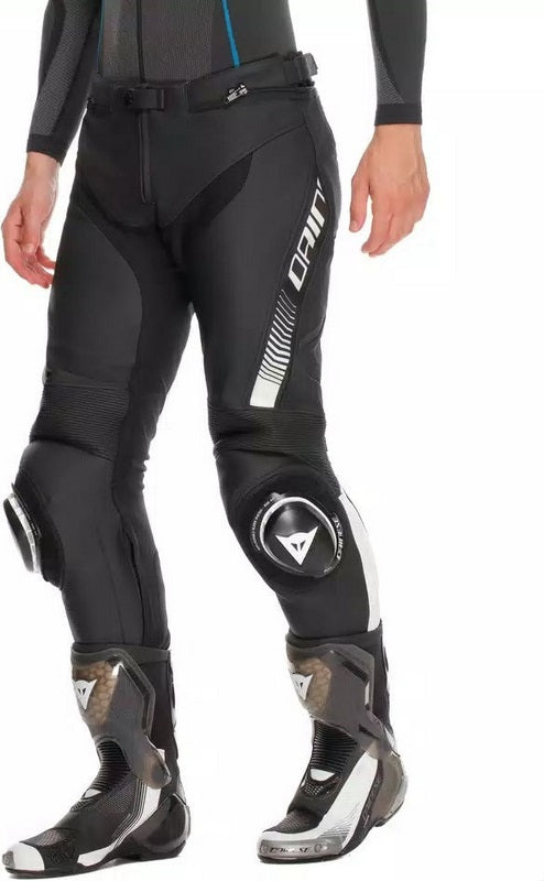Dainese SUPER SPEED LEATHER PANTS, BLACK/WHITE | 2015500001-622