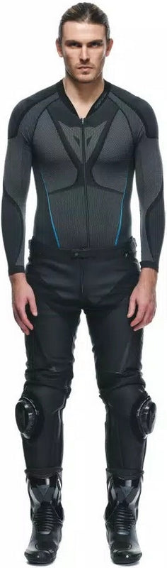 Dainese DELTA 4 S/T LEATHER PANTS, BLACK/BLACK | 2015500004-631