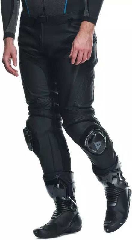 Dainese DELTA 4 S/T LEATHER PANTS, BLACK/BLACK | 2015500004-631