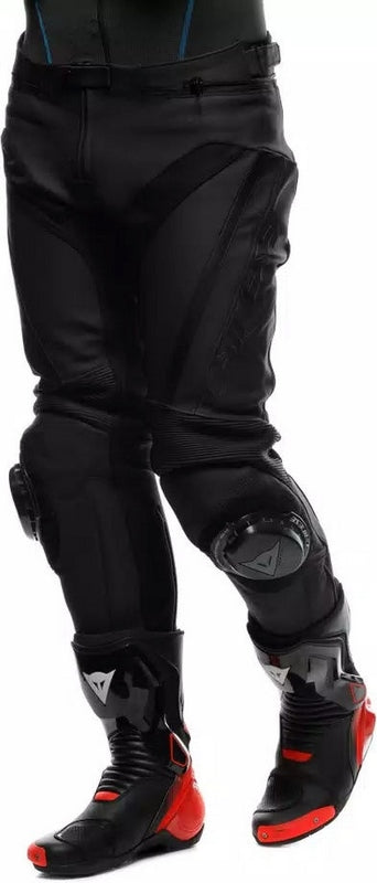 Dainese DELTA 4 PERF. LEATHER PANTS S/T, BLACK/BLACK | 2015500021-631