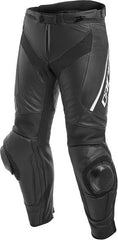 Dainese  DELTA 3  PERF. LEATHER PANTS ,  BLACK/BLACK/WHITE | 201553706-948