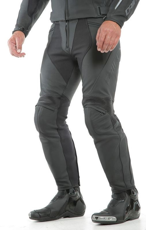 Dainese PONY 3 LEATHER PANTS, BLACK-MATT | 201553711076008