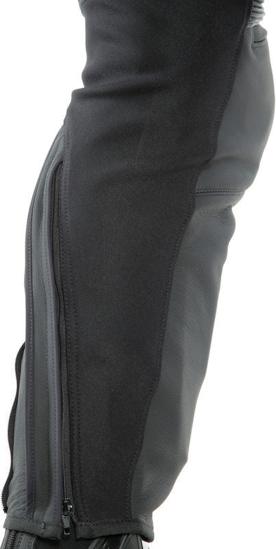 Dainese PONY 3 S/T LEATHER PANTS, BLACK-MATT | 201553716076009