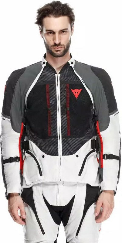 Dainese SUPER ADVENTURE ABSOLUTESHELL JACKET, GLACIER-GREY/IRON-GATE/RED | 2016500012-29J