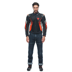 Dainese Super Rider 2 Absoluteshell Jacket Black/Dark-Gull-Gray/Fluo-Red | 201654630-85I