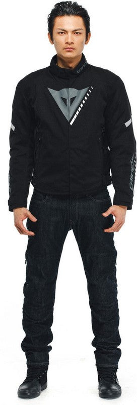 Dainese VELOCE D-DRY JACKET, BLACK/CHARCOAL-GRAY/WHITE | 20165463124G008