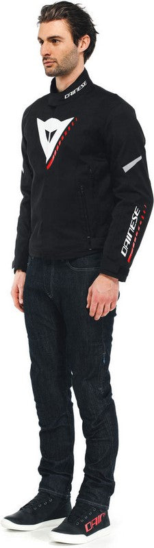Dainese VELOCE D-DRY JACKET, BLACK/WHITE/LAVA-RED | 201654631A66008