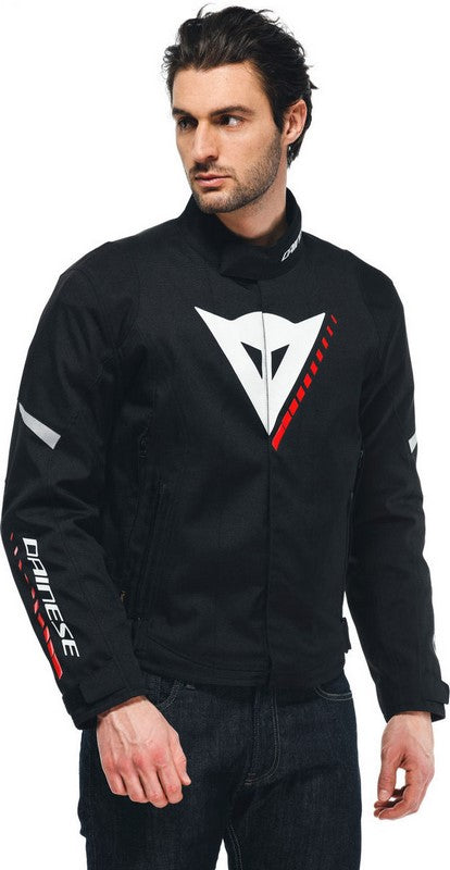 Dainese VELOCE D-DRY JACKET, BLACK/WHITE/LAVA-RED | 201654631A66008