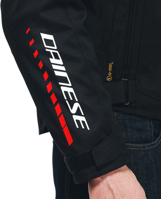 Dainese VELOCE D-DRY JACKET, BLACK/WHITE/LAVA-RED | 201654631A66008