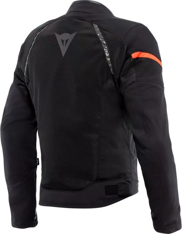 Dainese AIR FRAME 3 TEX JACKET, BLACK/BLACK/RED-FLUO | 2017300003-P75