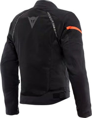 Dainese AIR FRAME 3 TEX JACKET, BLACK/BLACK/RED-FLUO | 2017300003-P75