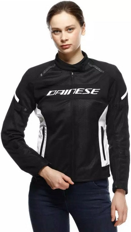 Dainese AIR FRAME 3 TEX JACKET WMN, BLACK/WHITE/WHITE | 2017300004-318