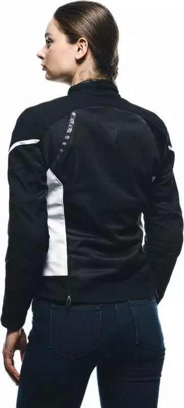 Dainese AIR FRAME 3 TEX JACKET WMN, BLACK/WHITE/WHITE | 2017300004-318