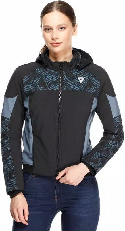 Dainese IGNITE 2 TEX JACKET WMN, BLACK/BLUE MIRAGE | 2017300020-84N