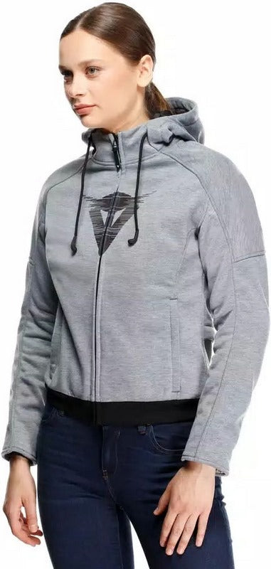 Dainese DAEMON-X SAFETY HOODIE FULL ZIP WMN, GREY-MELANGE | 2017300022-351