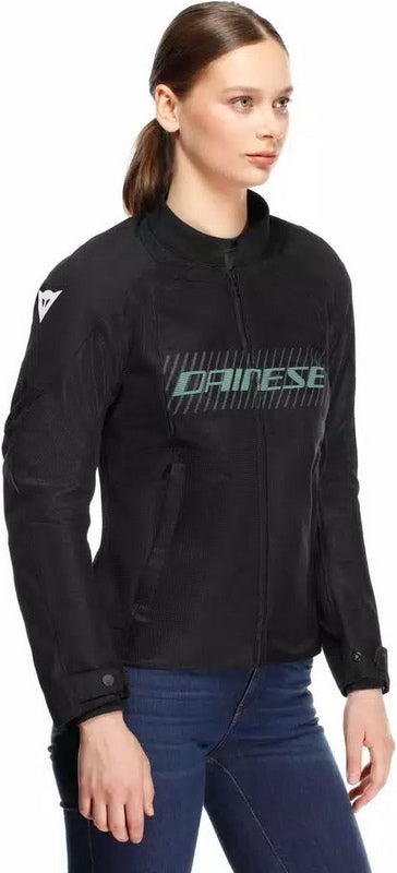 Dainese HEROSPHERE AIR TEX JACKET WMN, BLACK/GRAY/LIGHT GREEN | 2017300032-45O