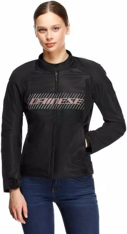 Dainese HEROSPHERE AIR TEX JACKET WMN, BLACK/WHITE/PEACH, Size 42 | 201730003246O004
