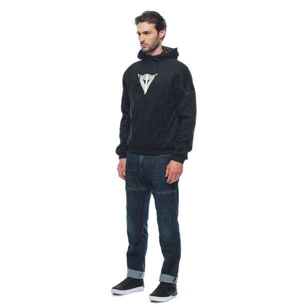 Dainese Daemon-X Safety Hoodie Full Zip Black/Black/White | 201735263-948