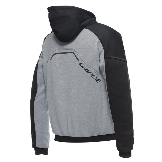 Dainese Daemon-X Safety Hoodie Full Zip Melange-Gray/Black/Red-Fluo | 201735263-95H