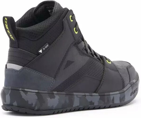 Dainese SUBURB D-WP SHOES, BLACK/CAMO/ACID YELLOW | 2017700010-49J