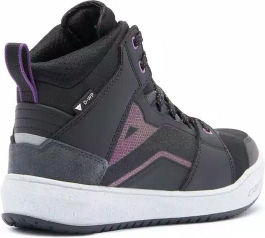 Dainese SUBURB D-WP SHOES WMN, BLACK/WHITE/METAL PURPLE | 2017700012-52J