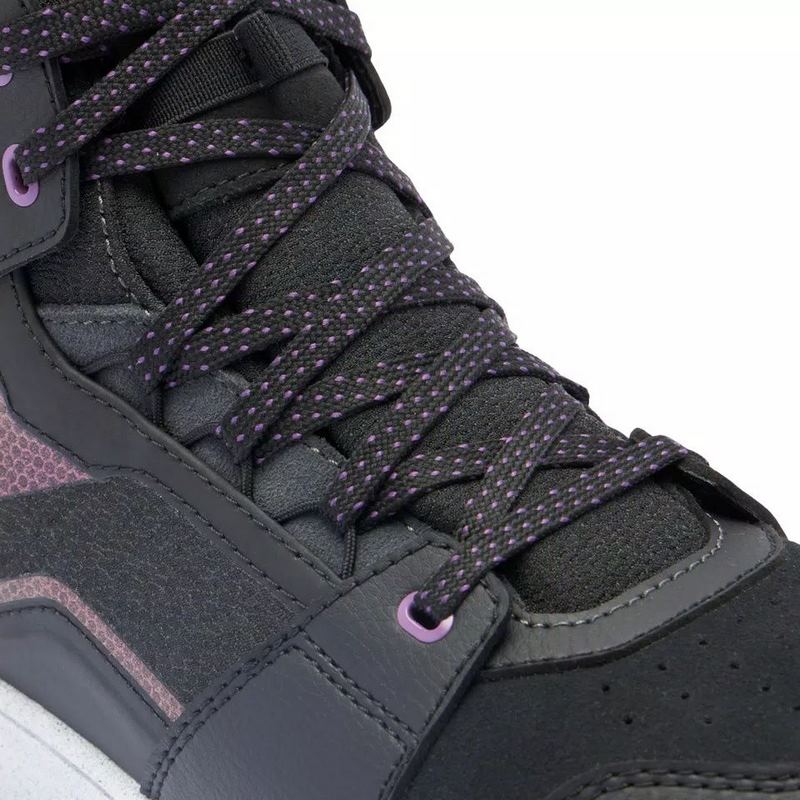 Dainese SUBURB D-WP SHOES WMN, BLACK/WHITE/METAL PURPLE | 2017700012-52J
