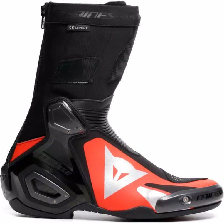 Dainese AXIAL 2 BOOTS, BLACK/RED-FLUO | 2017900052-628
