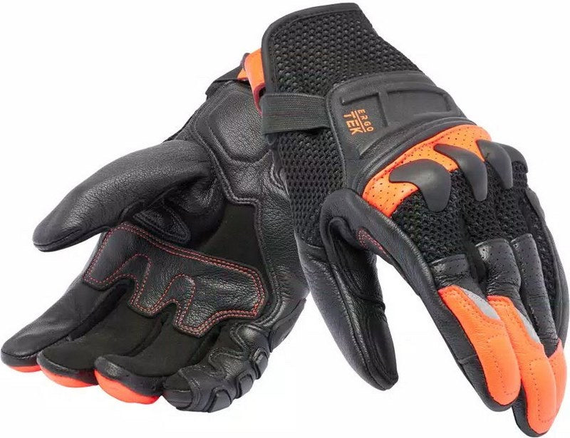 Dainese X-RIDE 2 ERGO-TEK GLOVES, BLACK/RED-FLUO | 2018100015-628