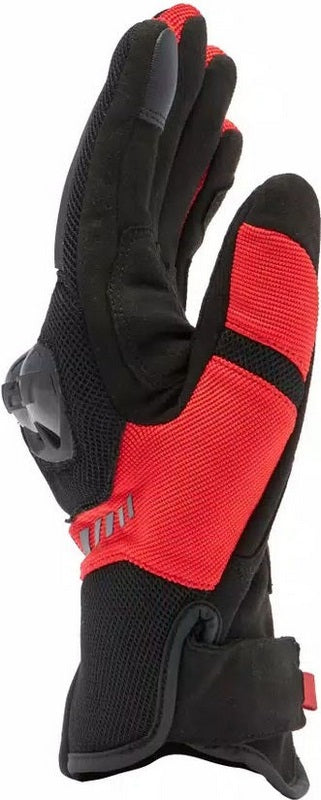 Dainese MIG 3 AIR TEX GLOVES, BLACK/RED-LAVA | 201815961-B78
