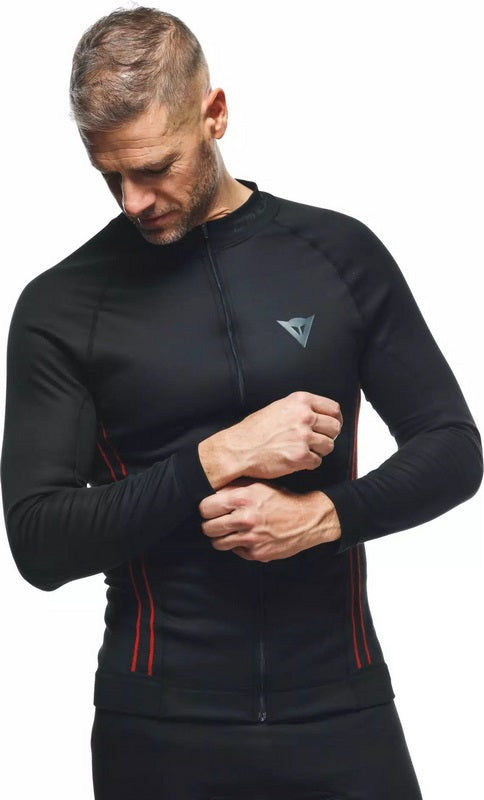 Dainese No-Wind Thermo Ls Black/Red, Size L | 201916015606006