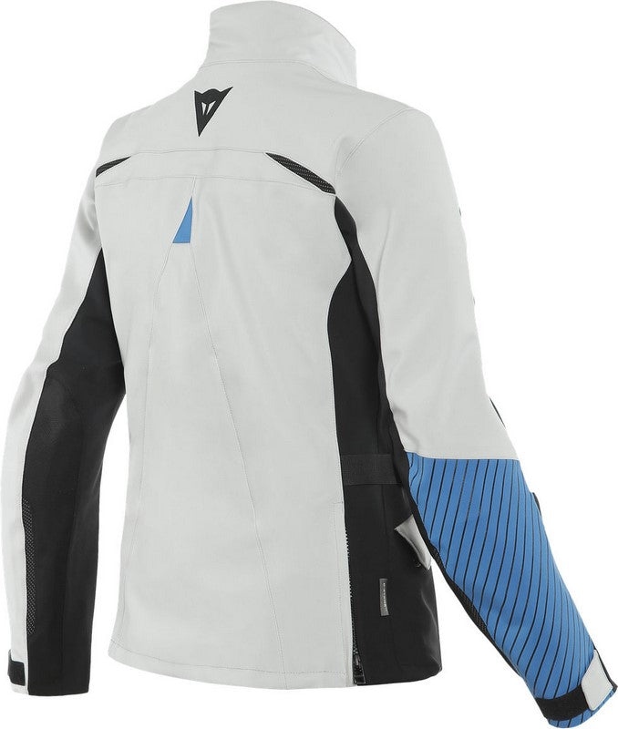 Dainese TONALE LADY D-DRY XT JACKET, GLACIER-GRAY/PERFORMANCE-BLUE | 20265461665C005
