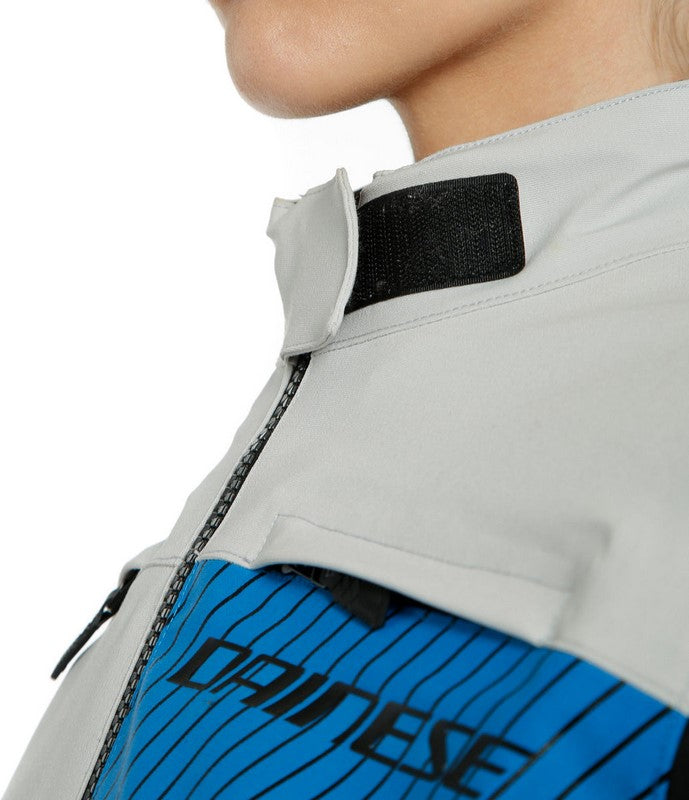 Dainese TONALE LADY D-DRY XT JACKET, GLACIER-GRAY/PERFORMANCE-BLUE | 20265461665C005