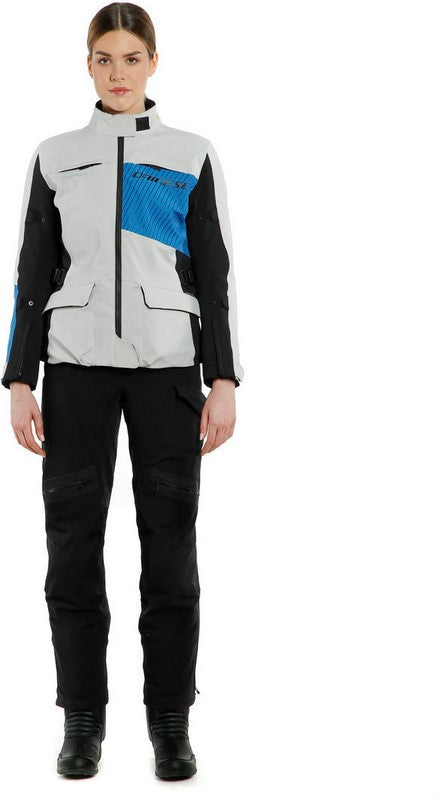 Dainese TONALE LADY D-DRY XT JACKET, GLACIER-GRAY/PERFORMANCE-BLUE | 20265461665C005