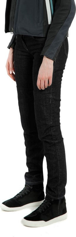 Dainese DENIM SLIM LADY TEX PANTS, BLACK | 202755154001005