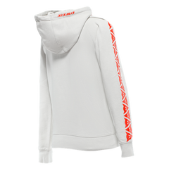 Dainese Hoodie Stripes Lady Light-Gray/Fluo-Red | 202896882-82H