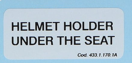 Ducati Genuine LABEL, HELMET HOLDER | 43311701A
