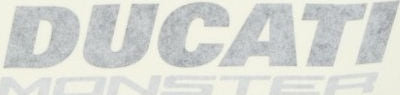 Ducati Genuine DECAL DUCATI BLACK/SILVER | 43510331AD