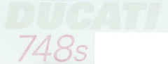 Ducati Genuine GRAPHIC, LEFT DUCATI 748 S | 43812481A