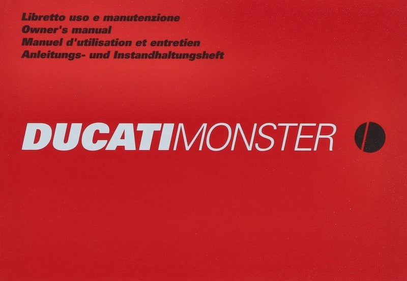 Ducati Genuine OWNER'S MANUAL | 91370601H