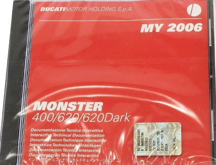 Ducati Genuine WORKSH.MAN.CD ROM 400-620MR06 | 91470631A